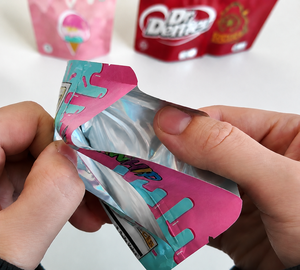 Custom Printed Child Resistant 3.5 Mylar Bags Stand Up Pouch With Zipper Top Resealable Digital Printed Food Grade Packaging Bag - Product Image 3