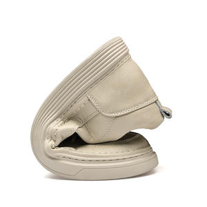 Zapatillas de Verano para Hombre con Aumento de Altura de 8 cm, Parte Superior de Piel Vacuna, Diseño Calado, con Cordones, Transpirables, para Caminar, Estilo Juvenil con Suela Gruesa - Product Image 4