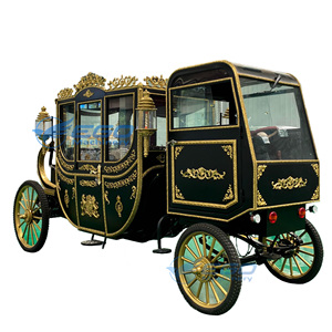 Calèche de mariage électrique à prix abordable avec pneus en caoutchouc massif et carrosserie métallique haute résistance pour événements touristiques et mariages - Product Image 6