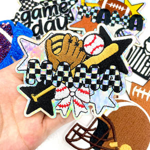 高速配信世界的なソフトボールヘルメット照明応援土曜日スポーティスタイルプレイゲームパッチカスタム刺繍アイロンジャージー - Product Image 2