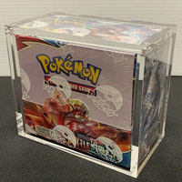 Boîte moderne en acrylique transparent pour Pokémon ETB avec couvercle magnétique