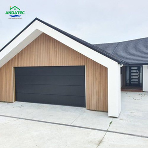 <span class=keywords><strong>Porte</strong></span> de <span class=keywords><strong>garage</strong></span> sectionnelle moderne en acier avec finition grain de bois, panneau isolé en PU pour <span class=keywords><strong>garage</strong></span> de villa - Product Image 3