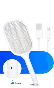 Cao hiệu quả 2 trong 1 pin Powered điện muỗi Vỉ Đập nhà du lịch cắm trại ngoài trời sử dụng có thể sạc lại muỗi vợt - Product Image 3