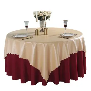 Waterproof and oil-proof no-wash pvc table mat dining table cloth home hotel European double layer tablecloth wholesale