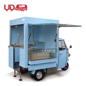 Il più venduto triciclo elettrico carrello per gelato venditore Hot Dog Taco Food Truck Ape Mobile Food Cart