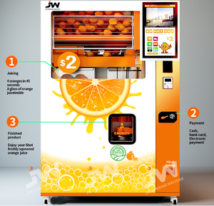 เครื่องจำหน่ายน้ำส้มอัตโนมัติเต็มรูปแบบ24ชั่วโมงอัจฉริยะโดยไม่มีคนน้ำผลไม้เชิงพาณิชย์ - Product Image 4
