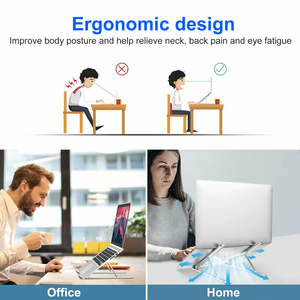 Hauteur Réglable Table Ordinateur <span class=keywords><strong>Portable</strong></span> Stand Portant Alliage D'aluminium 20KG Statut Matériel Origine Type Taille Produits Pouces Place - Product Image 6