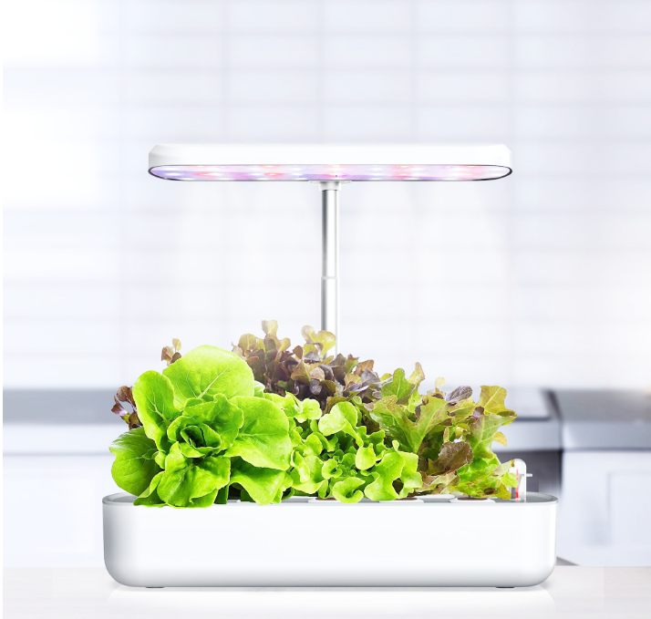 Самополивающийся горшок, умный гидропонный набор для внутреннего сада, комнатный светодиодный цветочный горшок для растений