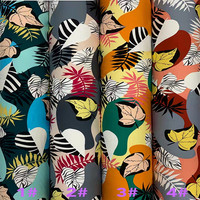 Lot de tissus en mousseline de soie à imprimé Floral, plusieurs couleurs, 2020
