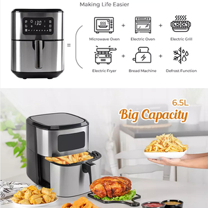 Hot New 6L Horno de freidora de aire digital Aparato de cocina inteligente de acero inoxidable completo para uso doméstico Fuente de energía <span class=keywords><strong>el</strong></span>éctrica - Product Image 5