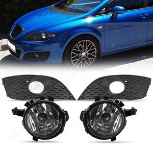 Conjunto de Faros Antiniebla para Seat Ibiza Leon 2006-2013, Juego Completo con Marcos, Material ABS - Product Image 1