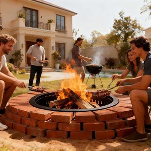 Smokeless Fire Pit Ring Insert 36 Inch Outdoor Fire Pit <b>Liner</b> with Airflow Design <b>for</b> Efficient Burning Mail Order Packing - Product Image 5