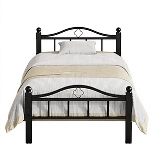 Base de Cama de Acero Resistente de Fácil Montaje, Estructura de Cama de Metal de Color Blanco para Dormitorio - Product Image 6