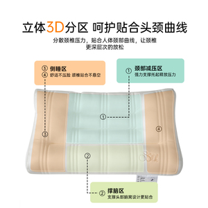 Silk Latex <b>Pillow</b> Rectangle 1.4kg Cervical Support Luxury Bedding Adult Use - Product Image 4