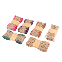 Nouvelle corde de tissage de Jute de dentelle décorative de polyester de ruban de chanvre coloré pour le matériel de bricolage pour des vêtements et des paquets de cadeaux