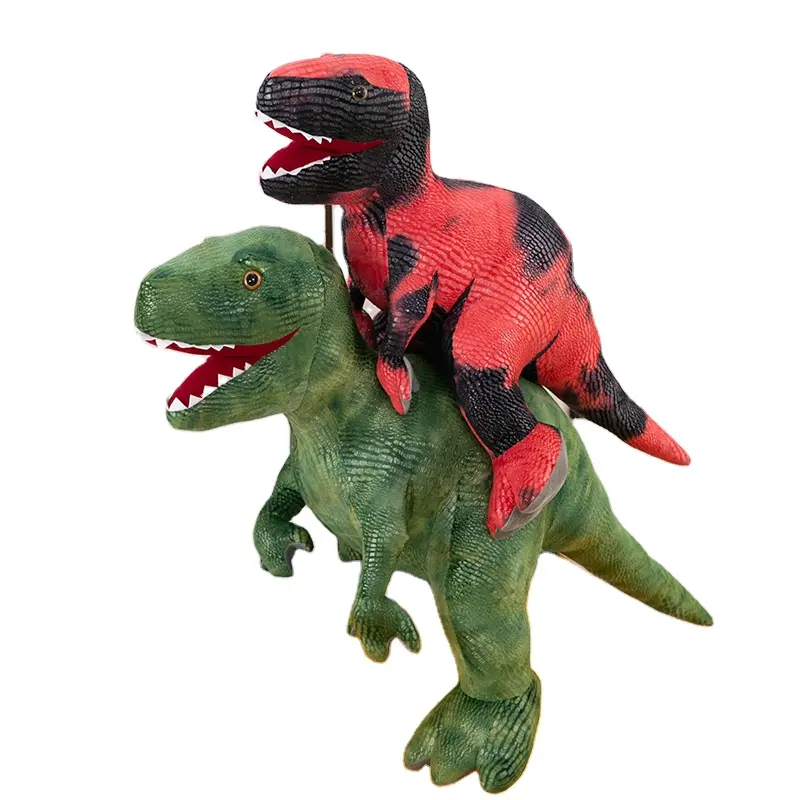 Neues Design spezielles Material realistische schöne weiche Plüsch grüne Dinosaurier stehend Plüsch Dinosaurier Spielzeug für Jungen Kinder Geschenke