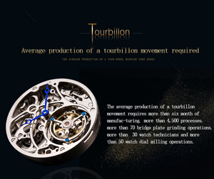 Aesop Luxury Men's Mechanical Watch High-End Flying Tourbillon Business Wristwatch Roman Numerals - Product Image 4