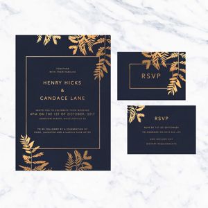 บัตรเชิญงานแต่งแบบสั่งทำลายนูน/เลเซอร์ตัด/กระดาษฟอยล์สีทอง tarjeta de Boda - Product Image 6