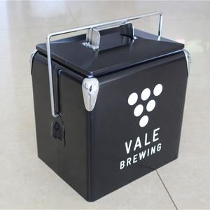 Metal cooler box auto frigorifero portatile dispositivo di raffreddamento del ghiaccio di pesca all'aperto fresco scatola di piccole dimensioni di ghiaccio Incubatore - Product Image 5