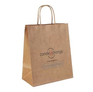 Bolsas de Papel Kraft Reciclables Personalizadas, de Venta Caliente, para Alimentos, Compras, Bolsas de Papel Promocionales para Ropa y Uso en Supermercados - Product Image 4