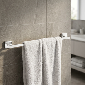 Toallero de Acero Inoxidable para Montar en la Pared, Acabado Espejo, Minimalista, Fijo, Higiénico, No Magnético, Resistente a Impactos - Product Image 5