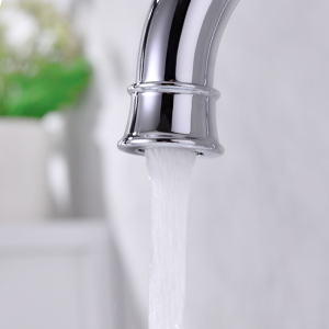 Robinet de lavabo en laiton chromé à double levier, 3 trous, finition nickel PVD, vente en gros - Product Image 3