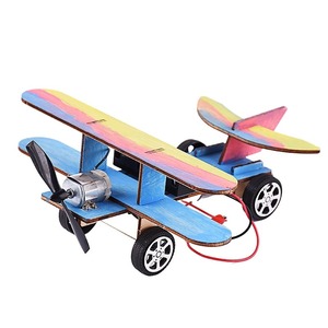 Electric <strong>DIY</strong> Wooden Aircraft Model Kit for Kids | 3D Solar Biplane Toy STEM Science <strong>Project</strong> Educational Teaching Aids <strong>Box</strong> - Product Image 4