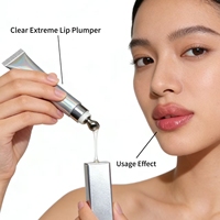 Gloss à lèvres volumateur hydratant végétalien imperméable de haute qualité, rehausseur de gloss à lèvres volumateur, huile à lèvres volumateur extrême, marque privée