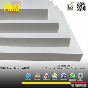 แผ่นพีวีซีสีขาวหนา25มม. แผ่นโฟมโพลีไวนิลความหนาแน่น cm3 0.6ก./น้ำหนักเบาสำหรับตกแต่งเฟอร์นิเจอร์ตามสั่ง - Product Image 1