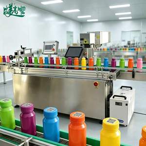 Máquina Transportadora de Botellas Integrada con Láser UV Fabricada por una Fábrica de Máquinas de Marcado Láser para la Marcación Trazable de Botellas de Envases de Alimentos - Product Image 3