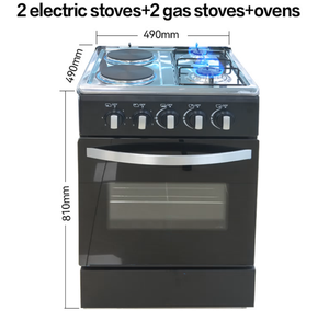 OEM ODM Freistehender Herd mit Backofen, 4 Gasbrenner, 4 Kochplatten, 2 <span class=keywords><strong>Gas</strong></span>- und 2 Elektro-Kochfelder, Haushaltskochherd mit Backofen - Product Image 3