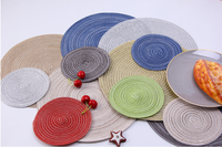 Nouveau personnaliser Boho coloré coton personnalisé à la main décor de Table macramé napperon sous-verre ensemble