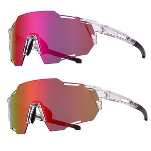 フォトクロミックメガネリムレスフレームビッグサイズスポーツサイクリングバイキングアイウェアサングラス - Product Image 1