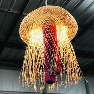 Handmade <b>Bamboo</b> Hanging Lamp Cylinder Rattan <b>Light</b> <b>Shade</b> Asian Pendant <b>Light</b> Home Decor Vietnam OEM Supplier - Product Image 3