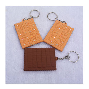 3Inch Tùy Chỉnh Thiết Kế Logo Mới Sô Cô La Keychain Silicone Cao Su <span class=keywords><strong>PVC</strong></span> <span class=keywords><strong>Keyring</strong></span> Nhà Máy - Product Image 5