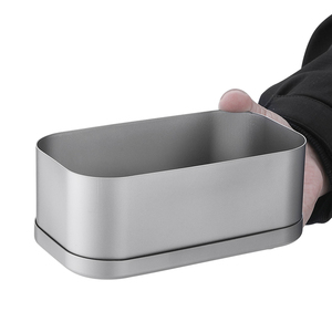 Fiambrera <span class=keywords><strong>Rectangular</strong></span> de titanio sin BPA de alta calidad, contenedor de almacenamiento de alimentos calentable para acampar, senderismo, Viajes - Product Image 4