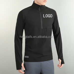 Felpa Sportiva da Uomo a Maniche Lunghe con Zip Corta, Asciugatura Rapida, Traspirante, per Fitness, Palestra, Corsa e Allenamento Invernale - Product Image 4