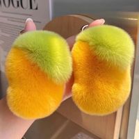Véritable Rex Fourrure De Lapin Petite Mangue Isolé Doux En Peluche Poupée Léger Porte-clés Pendentif Mignon Porte-clés Sac