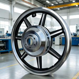 Roue arrière pliable AFTFA personnalisable, moyeu en alliage d'aluminium 93 dents, <span class=keywords><strong>jante</strong></span> en acier pour pneu avant de trottinette électrique, <span class=keywords><strong>jante</strong></span> de vélo électrique - Product Image 6