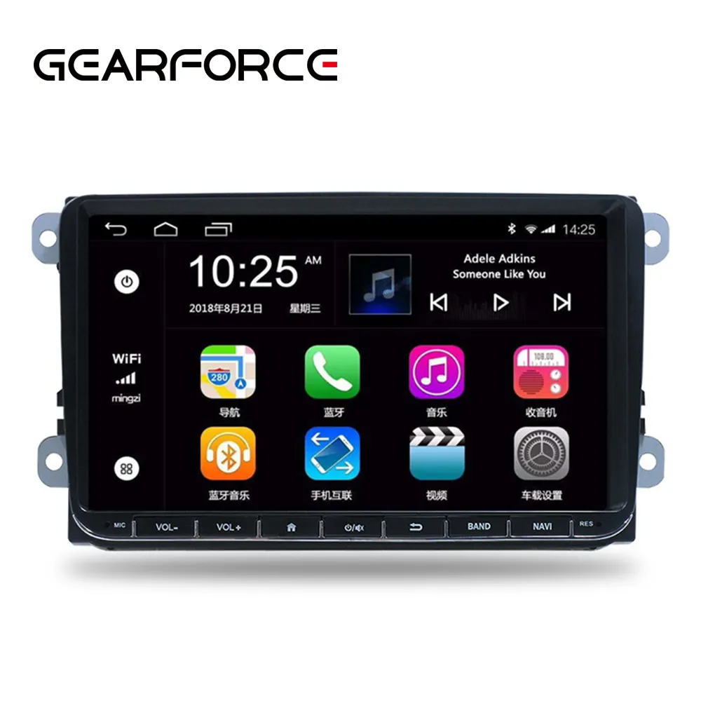 Универсальный автомобильный Dvd-плеер GEARFORCE с сенсорным экраном на Android для VW