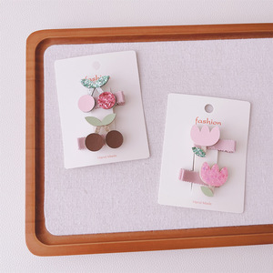 Accessoires pour cheveux d'enfants : Pinces <span class=keywords><strong>à</strong></span> cheveux nuage mignonnes, accessoires de festival pour filles, pinces plates en tissu <span class=keywords><strong>à</strong></span> couverture intégrale type <span class=keywords><strong>bec</strong></span> de canard - Product Image 3