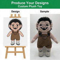 Fabricant de jouets en peluche en tissu de coton personnalisé, conception de personnages en combinaisons très réalistes, marchandises sur le thème de la ferme pour parcs d'attractions