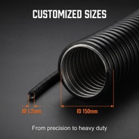 Accesorios para Conductos Metálicos Eléctricos, Manguera Flexible Metálica Galvanizada de 4 Pulgadas, Conducto Flexible de Acero Recubierto de PVC