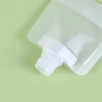 Pochette à bec rabattable rechargeable imprimée sur mesure sac d'emballage cosmétique liquide étanche pour Lotion de voyage crème trousses d'échantillons de toilette