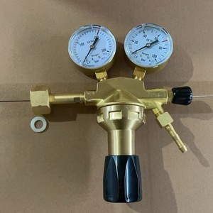 Manomètre à azote EN européen tout en cuivre, régulateur de pression de dioxyde de carbone W24.32, régulateur de pression de propane, manomètre à oxygène - Product Image 1