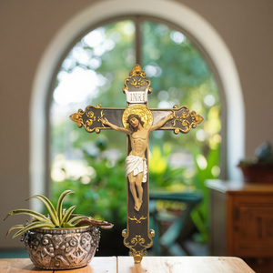 Croce Decorativa di Gesù in <span class=keywords><strong>Resina</strong></span> Personalizzata, Decorazione Religiosa da <span class=keywords><strong>Parete</strong></span> - Product Image 2
