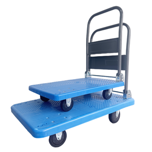 Chariot à provisions pliable à <span class=keywords><strong>4</strong></span> roues personnalisable transporteur industriel à usage intensif avec plate-forme Support OEM en acier - Product Image 1