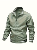 [250111008] Veste fonctionnelle élégante et minimaliste pour homme, 100 % fibre de polyester, manches longues, idéale pour les trajets quotidiens