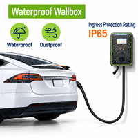 7kw14KW Wallbox EV stasiun pengisian daya tipe 2 penggunaan komersial rumah pintar j1772 EV pengisi daya aplikasi pintar rumah dengan aplikasi WiFi OCPP