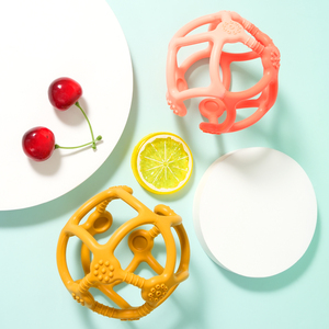 Mordedores Sensoriales para Bebés Libres de BPA, Mordedores de Silicona en Forma de Bola para Bebés, Juguetes Masticables para la Dentición, Lindos Mordedores de Silicona para Niños Pequeños - Product Image 1